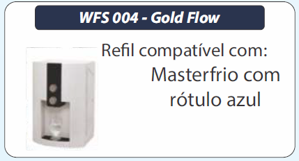 Refil Gold Flow WFS004 para Purificadores Masterfrio Rótulo Azul