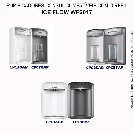 Refil Ice Flow WFS017 para Purificadores Consul