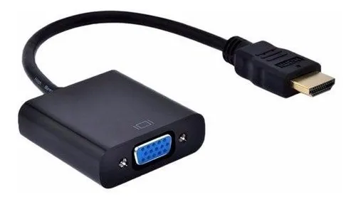 Conversor Adaptador Entrada HDMI para Saída VGA com Áudio