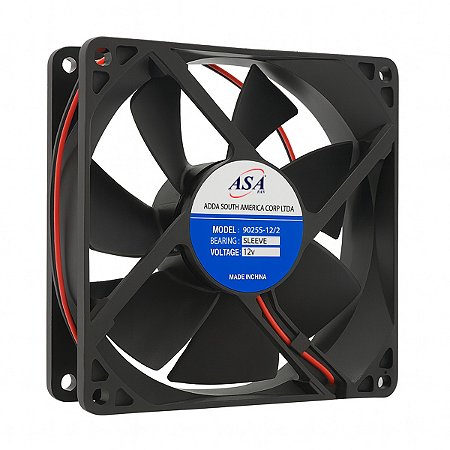 Cooler Mini Ventilador 9025S-12/2 2 Fios 12V D91-2 Asa Fan