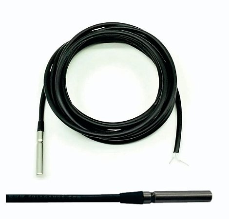 Sensor de Temperatura até 100°C SB19 Preto 2,5m