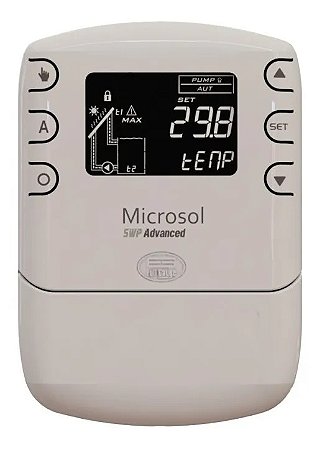 Termostato Diferencial para Aquecimento Solar Microsol SWP Advanced Versão 2 110V