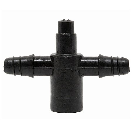Conector com 2 Saídas para Microcubo 3x5mm Rosca para Irrigação