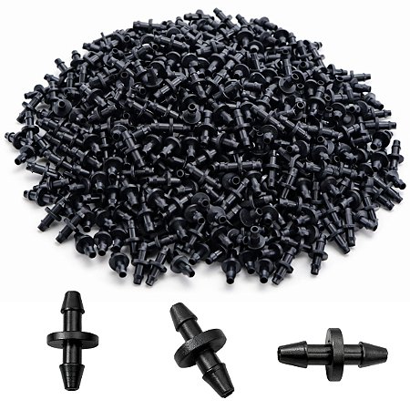 Conector Grapa Dentado para Mangueira Micro Tubo PELBD 4mm x 6mm