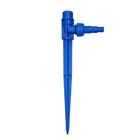Haste Azul 30cm para Aspersor com Rosca Interna de 1/2" e Adaptador para Mangueiras