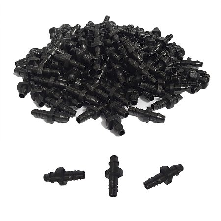 Conector Micro União com Rosca e Ranhura para Microtubo 4 a 5mm para Irrigação