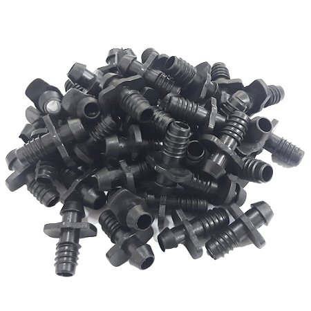 Conector Micro União com Rosca e Ranhura para Microtubo 7 a 9,5mm para Irrigação