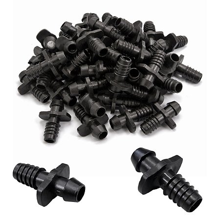 Conector Micro União com Rosca e Ranhura para Microtubo 7 a 9,5mm para Irrigação