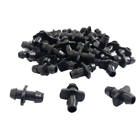 Conector Micro União com Ranhura x Ranhura para Microtubo 7 a 9,5mm para Irrigação
