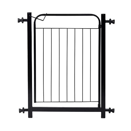 Portão Pet Cachorros / Grade de Proteção para Crianças 69cm de Altura com Prolongador 10cm - Preto