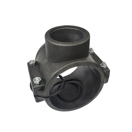 Colar de Tomada para Aspersor 100mm X 2" com Derivação Simples Roscada C/ 4 Parafusos