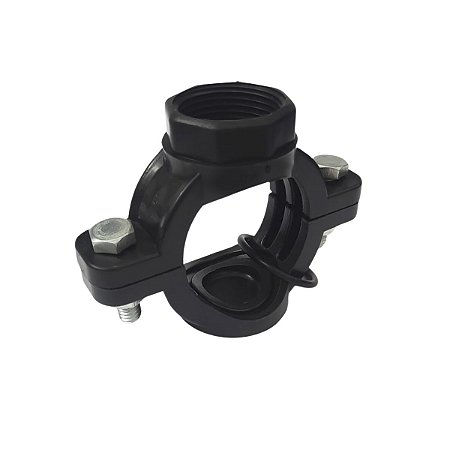 Colar de Tomada para Aspersor 50mm X 1" com Derivação Simples Roscada C/ 2 Parafusos
