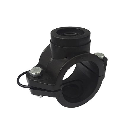 Colar de Tomada para Aspersor 50mm X 1/2" com Derivação Simples Roscada C/ 2 Parafusos