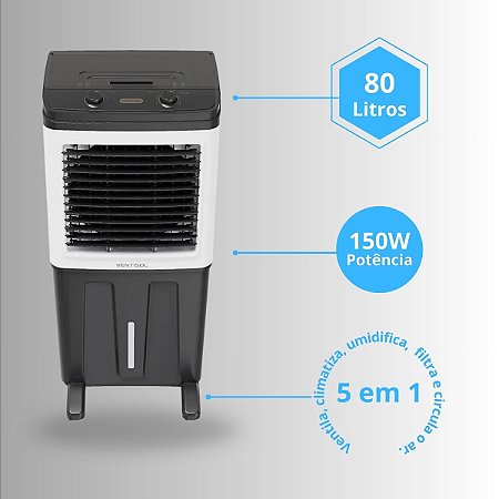 Climatizador Ar 80Litros 150W 220V Portátil PROCLIN Ventisol