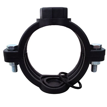 Colar de Tomada 75mm X 1/4" Roscada 2 Parafusos p/ Manômetro
