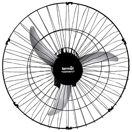 Ventilador de Parede Sprint 155W 60cm Preto Bivolt 3 Pás