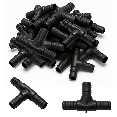 Conector Te 5,5 x 3mm P/ Microtubo Irrigação Jardim Estufa