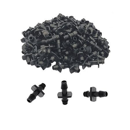 Conector 8,0mm Flecha x Flecha para Microtubos de Irrigação