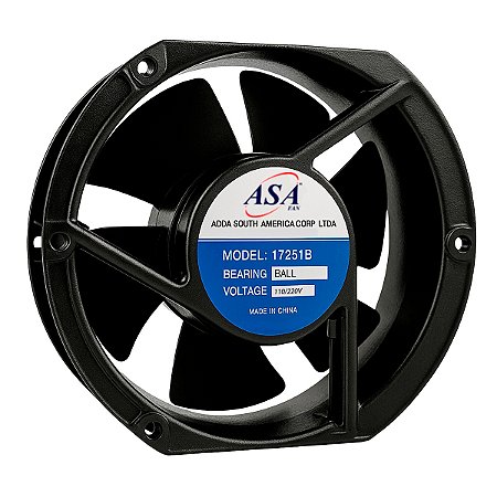 Micro ventilador Asafan 17251B Rolamento 2 Fios Bivolt