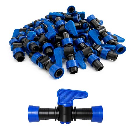 Registro União 16mm Emenda com Anel Para Mangueira Fita Gotejadora