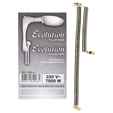 Resistência p/ Ducha Evolution Turbo Master 220V 7800W 3055U