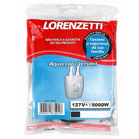 Resistência p/ Aquecedor Versátil 5000W 127V 755D Lorenzetti