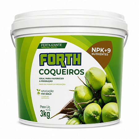 Adubo Fertilizante para Coqueiros Aumenta a Produção Balde 3kg