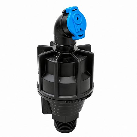 Aspersor Super 10 360L/H Bocal Azul Rosca Macho 1/2"