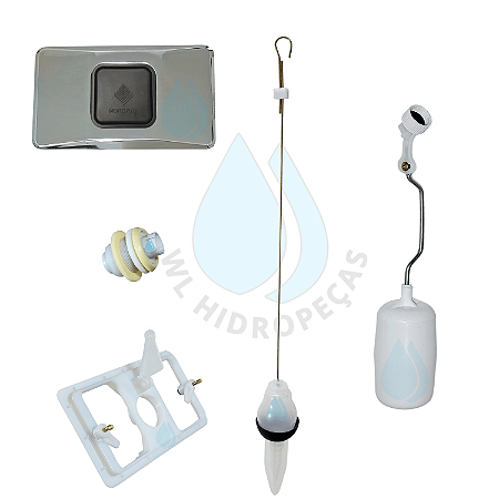 Kit Reparo Caixa Descarga Cromado Montana