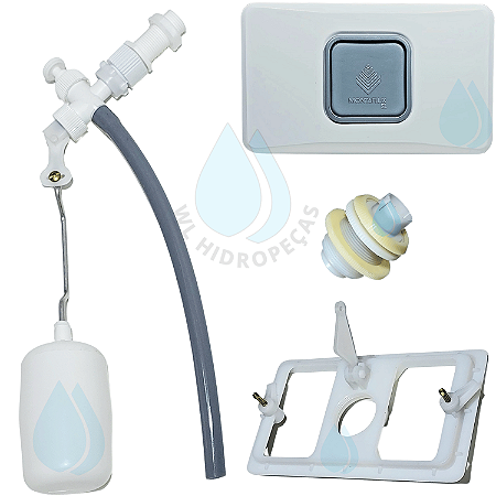 Kit Reparo Bóia E Comando Caixa Descarga Montaflux Branco Montana