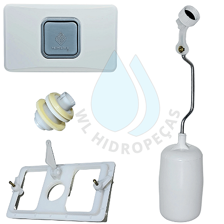 Reparo Boia Intercambiável +comando Montaflux Branco Montana