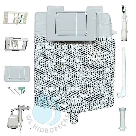 Caixa Montana M9000 Alvenaria com Acabamento Ecoline Branco