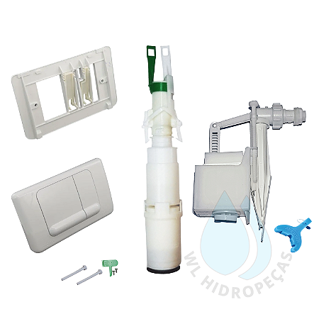 Kit Reparo Ecoline Branco com Obturador e Boia Pfc