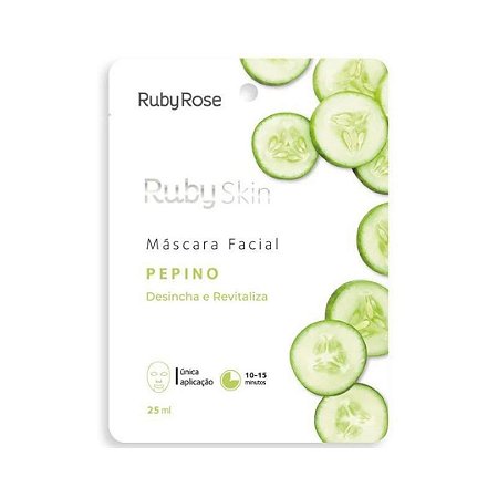 Mascara Facial De Tecido Ruby Skin -  Ruby Rose