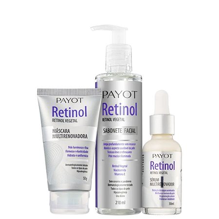 KIT Payot Retinol Sérum - Máscara - Sabonete (3 PRODUTOS)