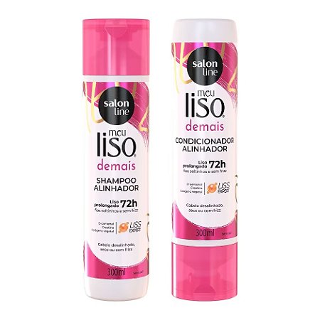 Kit Meu Liso Demais Shampoo + Condicionador - Salon Line