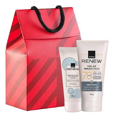 Kit Presente Protetor Solar Renew FPS 70 + Sabonete Facial Renew
