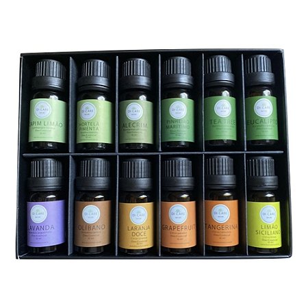 Kit de 12 óleos essenciais – 10ml