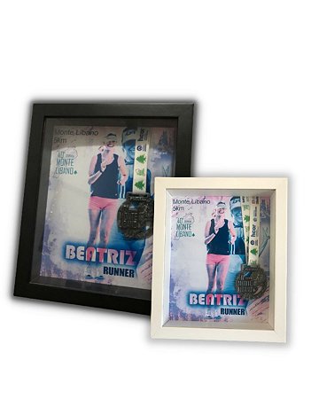 Porta retrato 20x25 com medalha + sua arte