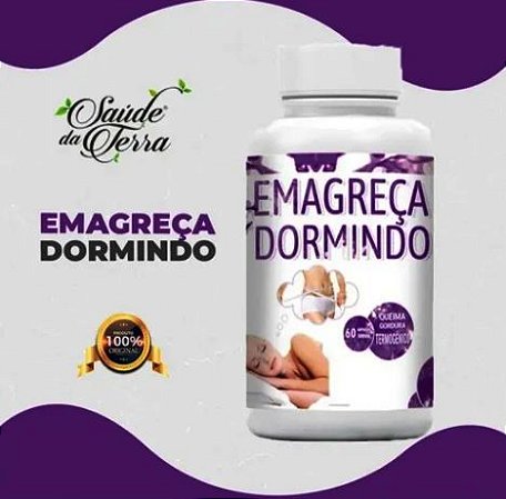 Emagreça Dormindo 60 Cápsula - Emagrecedor Noturno Queima Gordura - Original