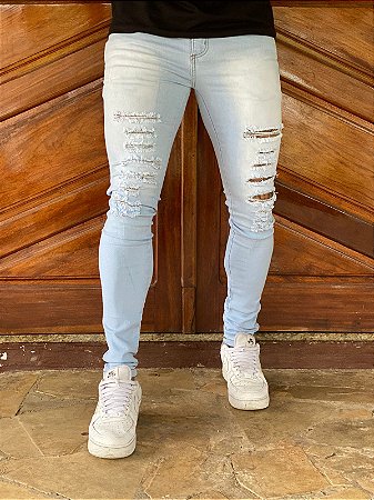 Calça Masculina Alleppo Jeans  Atenas Com Lycra