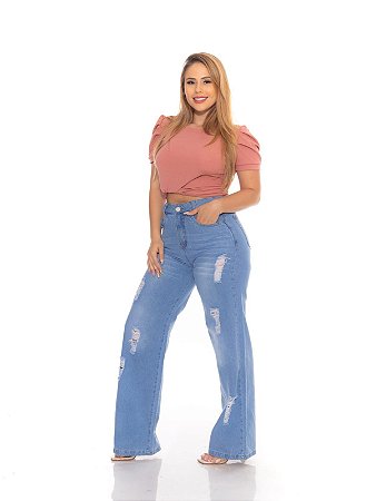 Wide Leg Destroyed Alleppo Jeans Luara