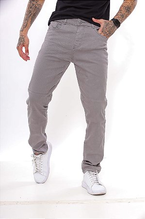 Calça Sarja Cinza masculina Alleppo Jeans Camarões