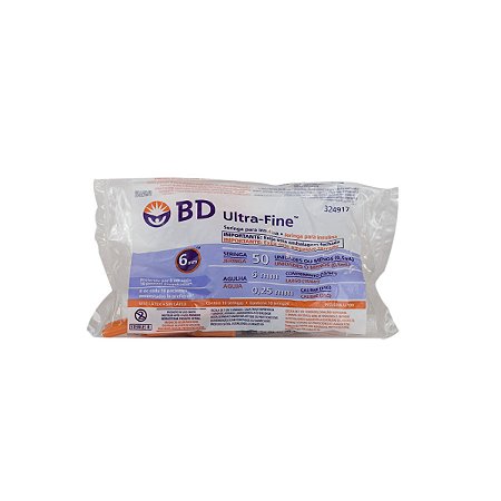 Kit seringa toxina Ultra Fine 6mm 50U BD