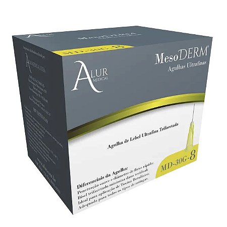 Agulha Mesoderm 30G 4mm Alur