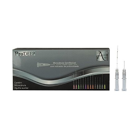 Pro Deep Microcanula Semi-flexivel 27G X 37mm Alur (kit com duas unidades)