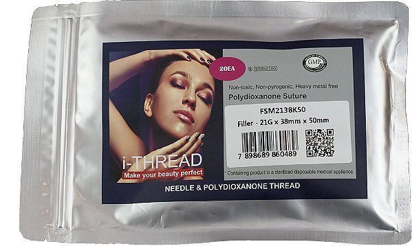 Fio de PDO 21G X 38mm X 50mm Liso Filler (Blister)