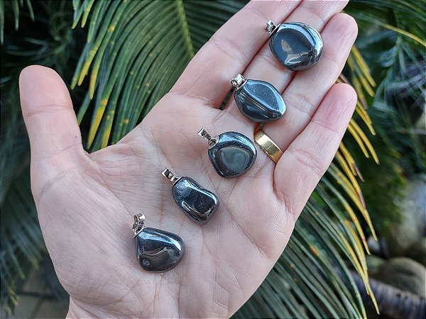 Pingente de HEMATITA Rolada- Proteção