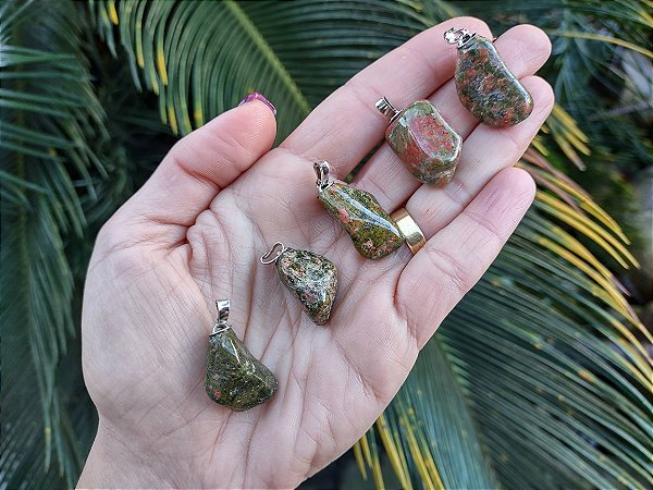 Pingente de UNAQUITA Rolada - Equilibra o emocional, anti depressiva, gravides Saudável