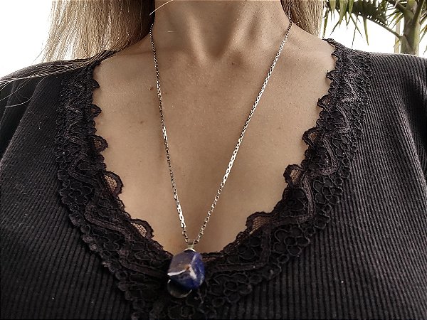 Colar Aço Inoxidável Prata 30cm